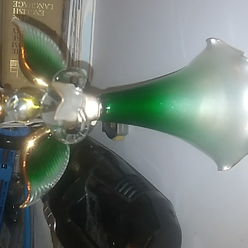 Hand blown glass angel